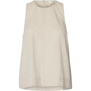 SELECTED WOMEN Slfluisa Sl Linen Blend Top Noos, Sandskal, 40 SELECTED WOMEN Slfluisa Sl Linen Blend Top Noos, Sandskal, 40