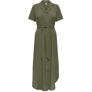 ONLY Onlnova Life Vis Izi Shirt Dress Solid, Kalamata, M ONLY Onlnova Life Vis Izi Shirt Dress Solid, Kalamata, M