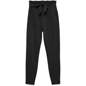 VERO MODA Vmeva HR Loose Paperbag PNT GA Tall Noos mjuk dam, svart, XL / 36L VERO MODA Vmeva HR Loose Paperbag PNT GA Tall Noos mjuk dam, svart, XL / 36L