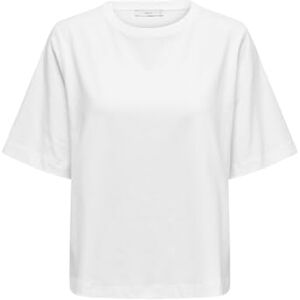 ONLY Onllina S/S Boxy Tee JRS, Vit, S ONLY Onllina S/S Boxy Tee JRS, Vit, S
