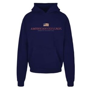 AMERICAN COLLEGE USA Tröja huvtröja blandad herr dam tröja, Marinblå, XL AMERICAN COLLEGE USA Tröja huvtröja blandad herr dam tröja, Marinblå, XL