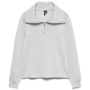 VERO MODA Vmhali Ls halv dragkedja topp JRS Ga Boo, Ljusgrå melange, L VERO MODA Vmhali Ls halv dragkedja topp JRS Ga Boo, Ljusgrå melange, L