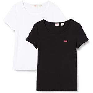 Levi's dam T-tröja 2-pack Tee, White +/Mineral Black, XL Levi's dam T-tröja 2-pack Tee, White +/Mineral Black, XL