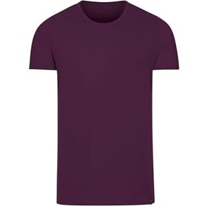Trigema T-shirt i bomull/elastan, aubergine, XS Trigema T-shirt i bomull/elastan, aubergine, XS
