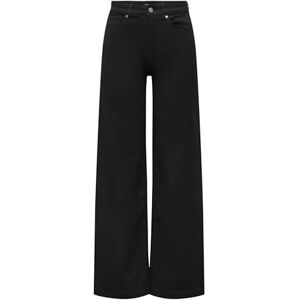 ONLY Onlmadison-Royal Hw Wide DNM, Svart denim, XS / 32L ONLY Onlmadison-Royal Hw Wide DNM, Svart denim, XS / 32L
