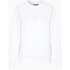 Giorgio Armani Women's Icon Project, Shiny Logo, Crewneck tröja, optisk vit, L, Optisk vit, L Giorgio Armani Women's Icon Project, Shiny Logo, Crewneck tröja, optisk vit, L, Optisk vit, L