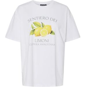 PIECES Pcthea Ss tryckt T-shirt Bc, Ljus vit, XL PIECES Pcthea Ss tryckt T-shirt Bc, Ljus vit, XL