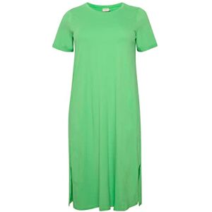Kaffe Curve Plus-size dam maxiklänning T-shirt klänning kortärmad rund hals, Poison Green, M Stor Kaffe Curve Plus-size dam maxiklänning T-shirt klänning kortärmad rund hals, Poison Green, M Stor