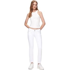 LTB Jeans dam Molly 200 – smal låg midja basic 5-ficka lätt tvätt vit av bomullsblandning – storlek W24L32, Vit, 24W x 32L LTB Jeans dam Molly 200 – smal låg midja basic 5-ficka lätt tvätt vit av bomullsblandning – storlek W24L32, Vit, 24W x 32L