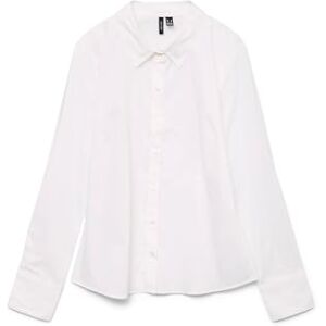 VERO MODA VMANNA LS Fitted Shirt WVN GA NOOS, Ljus vit, XL VERO MODA VMANNA LS Fitted Shirt WVN GA NOOS, Ljus vit, XL