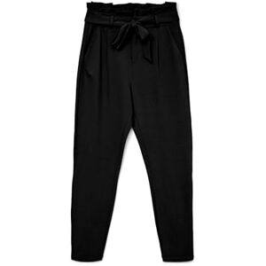 VERO MODA Vmeva Hr Loose Paperbag Pant Noos Ki 10205932 Byxor, Svart, L, Dam VERO MODA Vmeva Hr Loose Paperbag Pant Noos Ki 10205932 Byxor, Svart, L, Dam