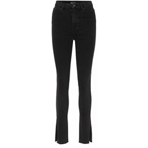 PIECES Dam Pcemi Hw Skinny Slit BLC Bc-jeans, Svart denim, M PIECES Dam Pcemi Hw Skinny Slit BLC Bc-jeans, Svart denim, M