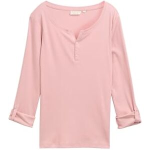 TOM TAILOR Dam Henley långärmad med ränder av ekologisk bomull, 11055 – morgon rosa, L TOM TAILOR Dam Henley långärmad med ränder av ekologisk bomull, 11055 – morgon rosa, L