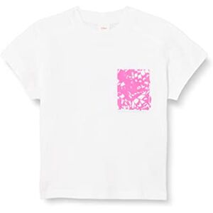 s.Oliver T-shirt för flickor, kortärmad, 0100_vit, M s.Oliver T-shirt för flickor, kortärmad, 0100_vit, M