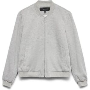 VERO MODA Damer Vmkimiko Ls Short Jersey Bomber Noos, ljusgrå melange, x_s, Ljusgrå melange, x_s VERO MODA Damer Vmkimiko Ls Short Jersey Bomber Noos, ljusgrå melange, x_s, Ljusgrå melange, x_s