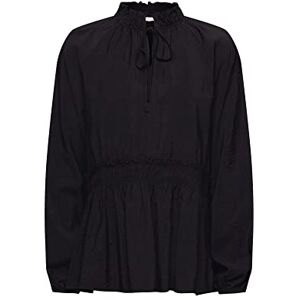 ESPRIT edc by Volangblus med knytdetalj, svart, S ESPRIT edc by Volangblus med knytdetalj, svart, S