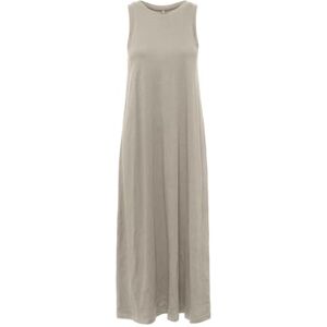 ONLY Onlmay Life S/L lång klänning Cs JRS jerseyklänning, Beige, L ONLY Onlmay Life S/L lång klänning Cs JRS jerseyklänning, Beige, L
