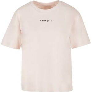 dam-t-shirt I Don't Give A Tee, avslappnad t-shirt med ryggtryck, normal passform, tryckt t-shirt, bomull, ROSA, M dam-t-shirt I Don't Give A Tee, avslappnad t-shirt med ryggtryck, normal passform, tryckt t-shirt, bomull, ROSA, M