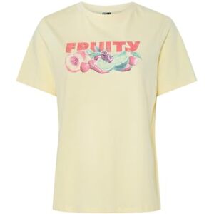 PIECES Pcjuit Ss tryckt T-shirt JRS Bc, Fransk vanilj, L PIECES Pcjuit Ss tryckt T-shirt JRS Bc, Fransk vanilj, L