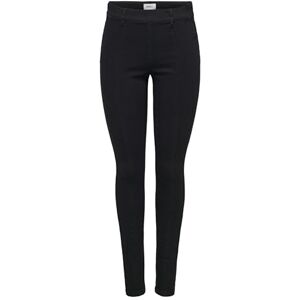 ONLY ONLWAUW MID SK Zip Cut DNM, Tvättad svart, (L) W x 30L ONLY ONLWAUW MID SK Zip Cut DNM, Tvättad svart, (L) W x 30L