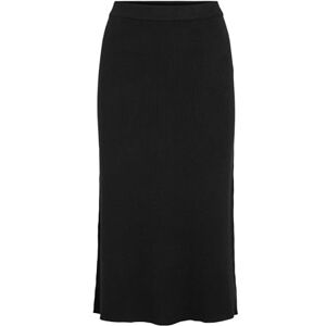 Vila Female Midikjol stickad, svart, S Vila Female Midikjol stickad, svart, S