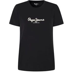 Pepe Jeans dam Fiore, t-shirt, svart, XS, svart (svart), XS Pepe Jeans dam Fiore, t-shirt, svart, XS, svart (svart), XS