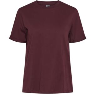 PIECES Damer Pcria Ss Fold Up Solid Tee Noos Bc T-shirt, tawny port, XL PIECES Damer Pcria Ss Fold Up Solid Tee Noos Bc T-shirt, tawny port, XL