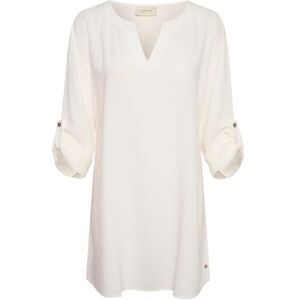 Cream Dam tunic V-notch hals långa ärmar under höftlängd casual passform klänning dam, Snövit, 36 Cream Dam tunic V-notch hals långa ärmar under höftlängd casual passform klänning dam, Snövit, 36