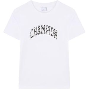 Champion dam – grafisk rund hals t-shirt, vit, L Champion dam – grafisk rund hals t-shirt, vit, L