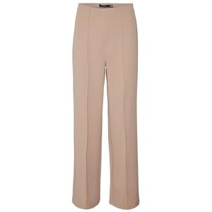 VERO MODA dam Vmbecky Hw Wide Pull On Pant Noos byxor, Silver Mink, XXL / 34L VERO MODA dam Vmbecky Hw Wide Pull On Pant Noos byxor, Silver Mink, XXL / 34L