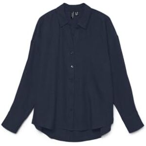 VERO MODA damskjorta VMMELANEY skjorta, marinblå blazer, XL VERO MODA damskjorta VMMELANEY skjorta, marinblå blazer, XL