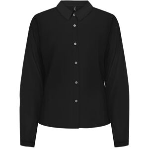 ONLY Onlnova Life VIS L/S Maya skjorta SOLID, svart, M ONLY Onlnova Life VIS L/S Maya skjorta SOLID, svart, M