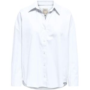 ONLY Onloregon Solo Shirt WVN, Ljus vit, M ONLY Onloregon Solo Shirt WVN, Ljus vit, M