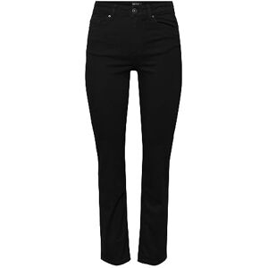 PIECES Dam Pcdelly Straight Mw Ankl Bl648 Noos Bc byxor, svart denim, 32 W/32 L EU PIECES Dam Pcdelly Straight Mw Ankl Bl648 Noos Bc byxor, svart denim, 32 W/32 L EU