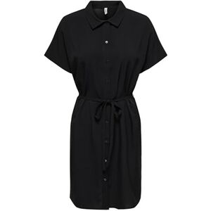 ONLY Onlnova Life Elite Ayla Shirt Dress Soli, svart, M ONLY Onlnova Life Elite Ayla Shirt Dress Soli, svart, M