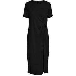 PIECES Dam Pcanora Ss O-Neck Midi Knut Dress Bc midiklänning, svart, S PIECES Dam Pcanora Ss O-Neck Midi Knut Dress Bc midiklänning, svart, S
