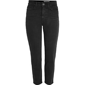 NOISY MAY dam rak passform jeans NMMONI skuren hög midja, Svart denim, 29W x 30L NOISY MAY dam rak passform jeans NMMONI skuren hög midja, Svart denim, 29W x 30L