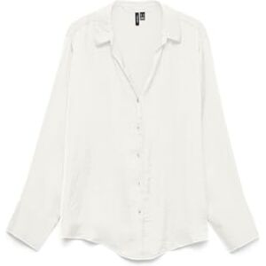 VERO MODA Vmsommer Ls Shirt WVN Ga Noos, Snövit, XS VERO MODA Vmsommer Ls Shirt WVN Ga Noos, Snövit, XS