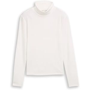 TOM TAILOR Denim dam långärmad T-shirt, 10332 – Benvit, XXL TOM TAILOR Denim dam långärmad T-shirt, 10332 – Benvit, XXL