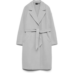 VERO MODA Damer Vmfortuneaya Long Coat Ga Noos, Ljusgrå melange, M VERO MODA Damer Vmfortuneaya Long Coat Ga Noos, Ljusgrå melange, M