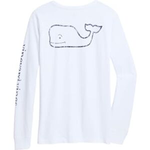 Vineyard Vines Långärmad vintage valväska för kvinnor t-shirt, Vit mössa, XXS Vineyard Vines Långärmad vintage valväska för kvinnor t-shirt, Vit mössa, XXS