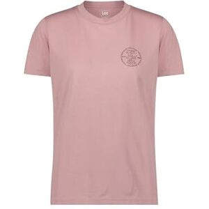 Lee Small Logo T-shirt för kvinnor, pretty plum, M Lee Small Logo T-shirt för kvinnor, pretty plum, M