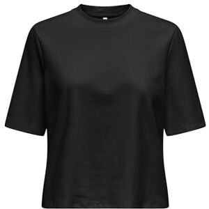 ONLY Onlrobbyn Life S/S O-Neck Top Box JRS, svart, XS ONLY Onlrobbyn Life S/S O-Neck Top Box JRS, svart, XS