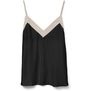 VERO MODA dam Vmdenise Singlet Top WVN Btq Ga, svart, S VERO MODA dam Vmdenise Singlet Top WVN Btq Ga, svart, S