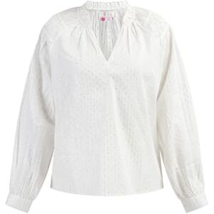 COBIE Långärmad damblus, Ullvit med silverränder och prickar, S COBIE Långärmad damblus, Ullvit med silverränder och prickar, S