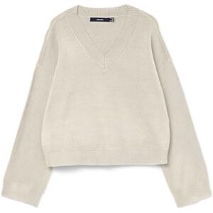 VERO MODA Vmgold Art Ls V-hals tröja, Björk, M VERO MODA Vmgold Art Ls V-hals tröja, Björk, M