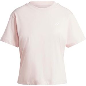 adidas Kvinnor ESSENTIALS SMALL LOGO T-SHIRT, sandy pink, L adidas Kvinnor ESSENTIALS SMALL LOGO T-SHIRT, sandy pink, L
