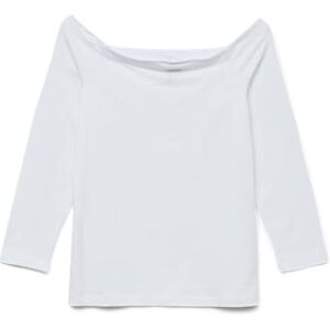 VERO MODA Vmpanda 7/8 off-shoulder top JRS Ga Noos, Ljus vit, M VERO MODA Vmpanda 7/8 off-shoulder top JRS Ga Noos, Ljus vit, M