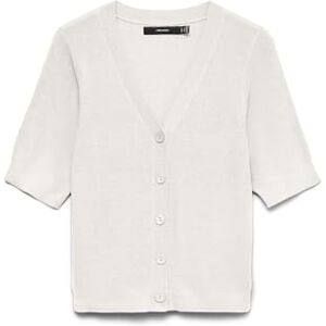 VERO MODA Vmnewlex 2/4 V-ringad cardigan Noos, snövit, L, Snövit, L VERO MODA Vmnewlex 2/4 V-ringad cardigan Noos, snövit, L, Snövit, L