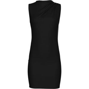 PIECES Dam Pcmadison Sl Draped Dress Noos Bc klänning, svart, XL PIECES Dam Pcmadison Sl Draped Dress Noos Bc klänning, svart, XL